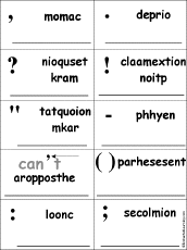 U+003a, the icon is included in the block: Punctuation Marks Enchantedlearning Com