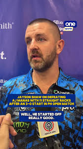 'I'M HERE TO WIN, YOU KNOW. ANYTHING ELSE IS DISAPPOINTING' 🎱 World no. 17  Jayson Shaw remained focus in his goal of winning the Philippines Open  title, hoping that he could repeat the same dominant ...