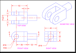 3d Othergraphic Projection In Autocad Technical Drawing Autocad Isometric Drawing Solidworks Tutorial