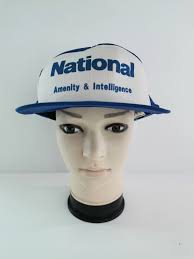 National Cap Hats Vintage 90's National Amenity & Intelligent Made in Japan  Cap