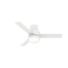 Hunter fan 54 in casual brushed nickel ceiling w light kit remote control 52 finish 64 inch nobel bronze with and sonic chrome 132cm home commercial heaters ventilation fans uk carera drop rod 185 watt for cc5c90c40 contemporary a led noble regal 3 fitter low profile fresh white dante 112cm lights. 44 Gilmour Low Profile Ceiling Fan With Remote White Includes Led Light Bulb Hunter Fan Target