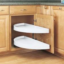13 1 4 Pivot And Bottom Slide Half Moon Pull Out White Corner Kitchen Cabinet Kitchen Blinds New Kitchen Cabinets
