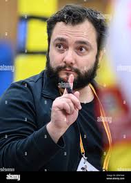 Karlsruhe, Deutschland. 06th Feb, 2021. jubilation Lukas Jaeger (12/SSC  KA), Johannes Mahl (13/SSC KA), Jens Sandmeier (15/SSC KA)/left to right  GES/Volleyball/2. Bundesliga-Sued: Baden Volleys SSC Karlsruhe