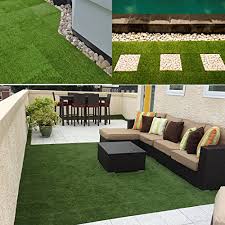 The rubber tiles offer effective protection when children jump or fall to the ground by attenuating the impact and therefore reducing the risk of injury. Ecomatrix Artificial Grass Tiles Interlocking Fake Grass Deck Tile Synthetic Grass Turf Green Lawn Carpet Indoor Outdoor Grass Tile Mat For Patio Balcony Garden Flooring Decor 1 X1 9 Packs Pricepulse