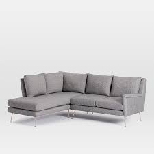 We gave it a slightly pitched back, angled arms and plush cushions that sit within the frame to deliver tons of comfort without the bulk. Carlo Mid Century 2 Piece Terminal Chaise Sectional