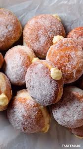 Easy Homemade Custard Doughnuts Recipe Video Recipe Video Homemade Custard Homemade Custard Recipe Cooking Recipes Desserts