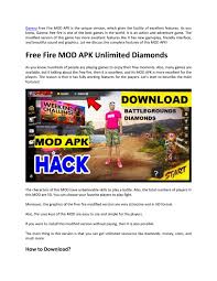 Free fire mod apk unlimited diamonds : Free Fire Mod Apk By Johnch123546 Issuu