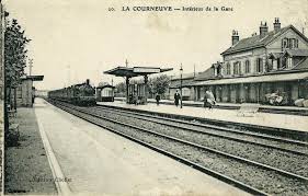 La gare, vue du côté nord des voies. La Courneuve Cparama Com