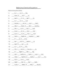 Image Result For Balancing Chemical Equations Worksheet Balancing Equations Chemical Equation Chemistry Worksheets