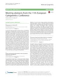 Check spelling or type a new query. Meeting Abstracts From The 11th European Cytogenetics Conference Topic Of Research Paper In Biological Sciences Download Scholarly Article Pdf And Read For Free On Cyberleninka Open Science Hub