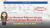 Tools membuat aplikasi android online ini mampu memenuhi kebutuhan bisnis kecil apapun. Apa Style Format In Word Reference Section Youtube