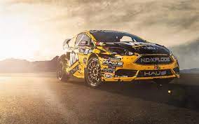 Download Wallpapers Ford Fiesta St Tuning Fiesta Yellow Black Ford Racing Car Car Wallpapers Ford Fiesta St Car