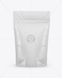 Download Glossy Stand Up Pouch Mockup Half Side View In Pouch Mockups On Yellow Images Object Mockups