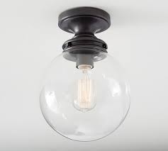 Calhoun Glass Indoor Outdoor Flushmount Outdoor Light Fixtures Modern Ceiling Light Fixtures Rustic Outdoor Lighting