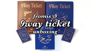 The cd version of the album will come in 2 versions: Unboxing Fromis 9 9way Ticket Ticket To Seoul 9 Travelers Kihno And Aladin Preorder Benefits Youtube