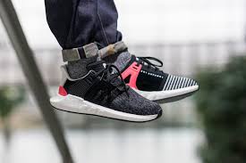 On Foot Adidas Eqt Support 93 17 Turbo Red Eu Kicks Sneaker Magazine Adidas Eqt Support 93 Sneakers Adidas Eqt