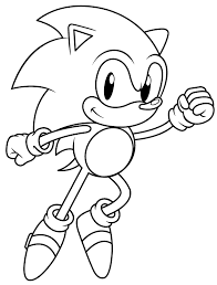 The first video game featuring sonic was published in 1991. Classic Sonic Coloring Pages Coloring Home