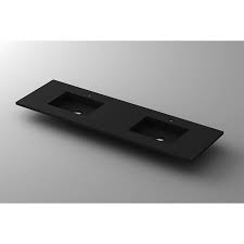 We are the only fabrication facility in the thurston county area using this. Laviva 313sq1hss 72d Mb 1 349 25 Viva Stone 72 Double Sink Matte Black Solid Surface Countertop Zoro Com