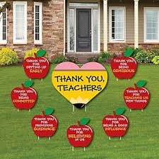 Teacher Appreciation First And Last Day Of School Yard Sign Outdoor Lawn Decorations Thank You Teachers Yard Signs Set Of 8 Teacher Appreciation Decorations Teacher Appreciation Week Themes Teacher Appreciation Themes