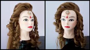 Curly Hairstyle Unique Engagement And Party Hairdo Wedding Updo Youtube