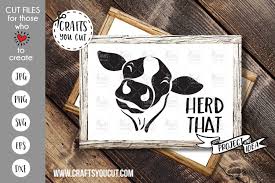 Download Herd That A Cow Svg Cut File 233602 Svgs Design Bundles