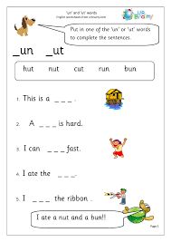 Cvc free worksheets rhyming words worksheets we provide image cvc free worksheets rhyming words worksheets sentences is similar, because our website give attention to this category, users. More On Un And Ut Words Cvc And Rhyming Words By Urbrainy Com