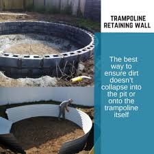 in ground trampoline installing a
