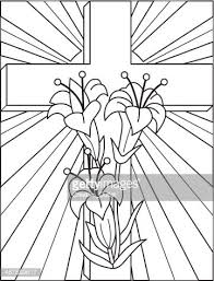 Easter lily clipart black and white. Easter Lilies Cross Clipart Images High Res Premium Images