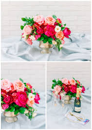 At the northeast corner of preston road and northwest highway you will see a pink brick serpentine screening wall. Hot Pink And Coral Flower Inspiration Dallas Wedding Florist Haute Floral Luxury Florist In Dallas