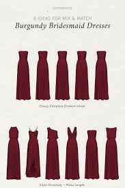 8 Ideas For Mix Match Burgundy Bridesmaid Dresses In 2020 Burgundy Bridesmaid Dresses Long Burgundy Bridesmaid Dresses Bridesmaid Dresses
