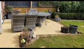 My husband had just finished painting the garden wall black and it looked incredible, i suggested painting our grim slabs grey after all this was the chosen slab we were aiming for and knew it would freshen and modernise the area. Patio Transformation How To Transform Your Patio Mum Shares Simple 23 Idea Express Co Uk