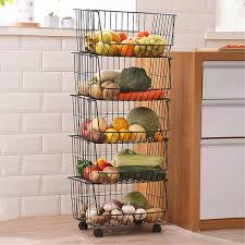 Metal kitchen shelf on wheels. Movable Iron Storage Shelf Metal Rack With Wheels Storing Fruit Vegetable Saving Organizer For Kitchen Living Room Edge Cyber Com