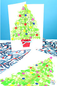 70 count mini lights 15 ft green wire. Diy Fingerprint Christmas Tree Card Arty Crafty Kids