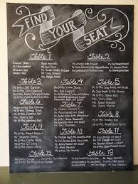 Original Blackboard Seating Plan Seating Chart Wedding