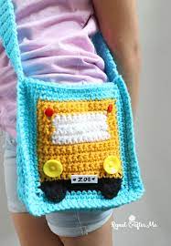 Crochet Crossbody Bus Bag Repeat Crafter Me In 2021 Repeat Crafter Me Crochet Crochet Accessories
