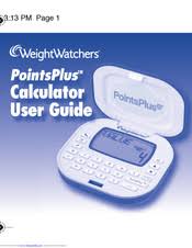 weight watchers pointsplus manuals