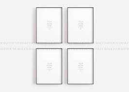 Fame Mockupmockup Frameset Of 4 Mockupminimalist Etsy Poster Mockup Psd Poster Mockup Frame Set