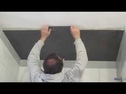 How To Install Mosaic Tile On A Ceiling Youtube Shower Ceilings Mosaic Tiles Ceramic Tile Bathrooms