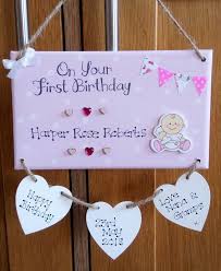 Heartfelt birthday greeting texts for daughter from mom. Personalised On Your First Birthday Gift Plaque 1st Birthday Happy Birthday Baby Son Daughter Grandchild Keepsake Gift Custom Sign First Birthday Gifts First Birthdays Personalized Birthday Gifts