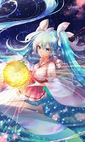 Hatsune Miku Cute Long Hair Fire Ball 480x800 Wallpaper 480x800 Wallpaper Wallpaper Anime Wallpaper