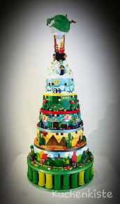 Caketower Supermario Supermariocake Madeforcontest Weddingcake Airbrush Fondant Sugarpaste Figurine Cake Supermario Wedding Kinder Torten Airbrush