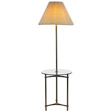 Shop indoor & outdoor lighting styles! Mid Century Modern Laurel Brass Glass Tripod Floor Lamp Table 1970s For Sale At 1stdibs