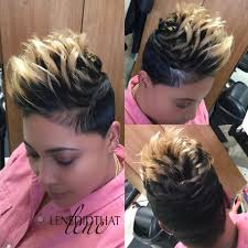 The FireHawk Pixie Cut by Charlene J Tall, defined, and unapologetically  powerful. #pixiecut #haircut #fauxhawk #mohawk #lenedidthat