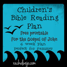 bible reading plan for children great for summer