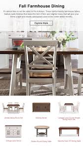 A dining room table is essential for every home. Family Friendly Farmhouse Finds For Your Dining Room Furniturerow Diningroomstyle Rectangle Dining Room Set Round Dining Room Sets Home Decor