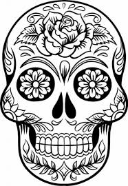 Sugar Skull Coloring Pages Skull Coloring Pages Sugar Skull Drawing Simple Skull