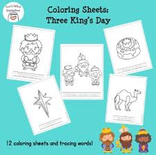 Magi king leads by the morning star. Three Kings Days Coloring Worksheets Teaching Resources Tpt
