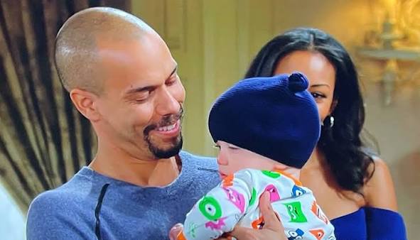 How is Dominic Abby and Devon's son on Y&R?