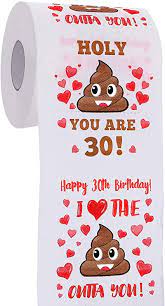 Check spelling or type a new query. Amazon Com 30th Birthday Gifts For Men And Women Happy Prank Toilet Paper 30th Birthday Decorations For Him Her Party Supplies Favors Ideas Funny Gag Gifts Novelty Bday Present