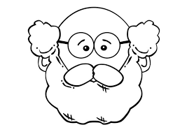Dibujo para colorear en el día del abuelo. Dibujo Para Colorear Cara De Hombre Dibujos Para Imprimir Gratis Img 17093